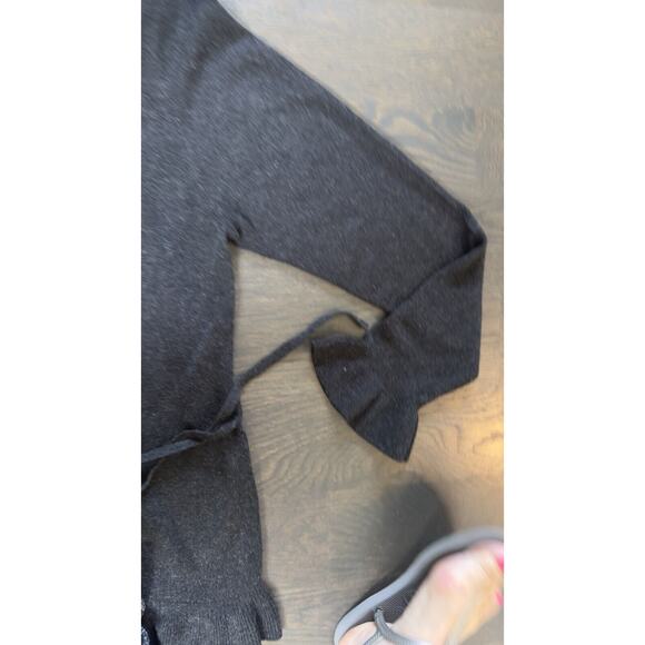 Marina Rinaldi Silk & Cashmere Wrap Cardigan Sweater Ruffle L - Picture 4 of 4